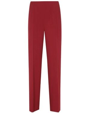 Alberta Ferretti Draped Casual Pants - Red