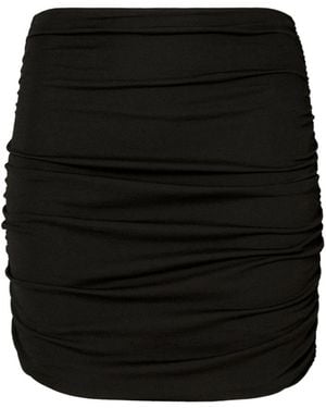 Tory Burch Ruched Mini Skirt - Black