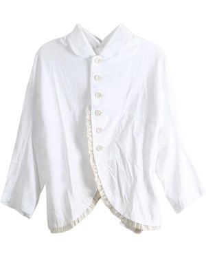 Comme des Garçons Long-Sleeved Jacket - White
