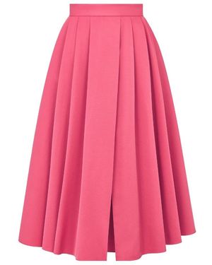 Dior Mid-Length Pleated Skirt - Pink