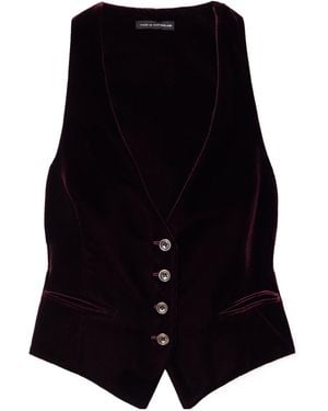 Tom Ford Velvet Vest - Blue