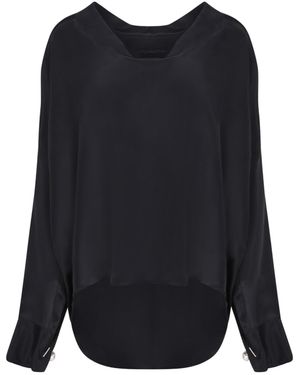 ERMANNO FIRENZE Long-Sleeve Blouse - Blue