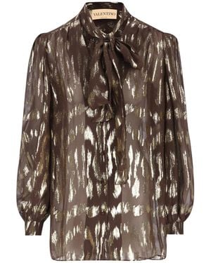 Valentino Long-Sleeved Shirt - Brown