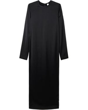 TOTEME Satin Maxi Dress - Black
