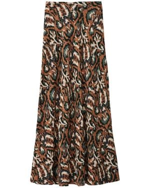 Ba&sh Printed Skirt - Natural