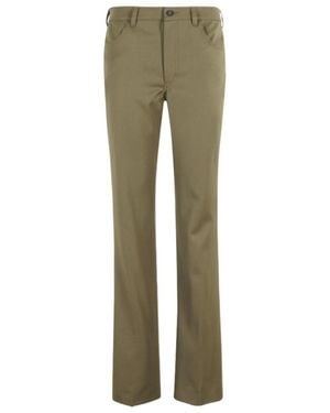 The Attico The Straight-Leg Jeans - Green