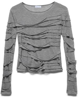 7 For All Mankind Long-Sleeve T-Shirt - Grey
