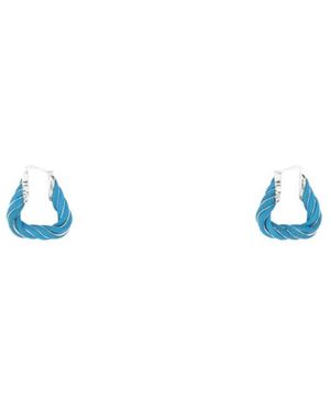 Bottega Veneta Triangular Earrings - White