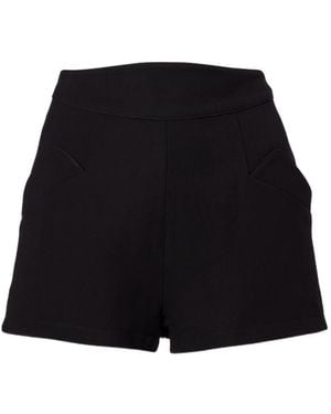 Mugler A-Line High Waist Shorts - Black