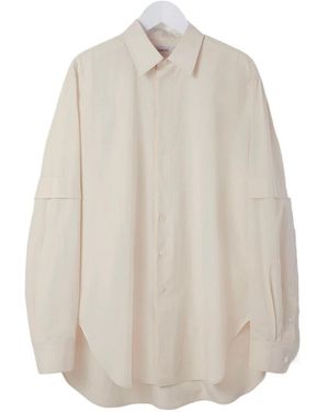 Lemaire Long-Sleeve Cotton Shirt - White