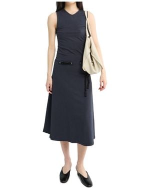 Paloma Wool Suni Bow-Detail Sleeveless Midi Dress - Blue