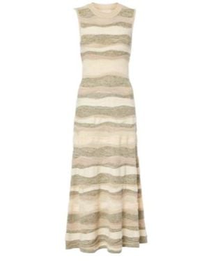 Ulla Johnson Striped Mid-Length Dress - Natural