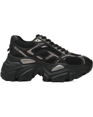 Steve Madden Paneled Sneakers - Black