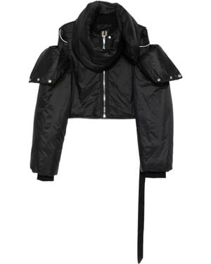 Rick Owens Long-Sleeved Cotton Jacket - Black
