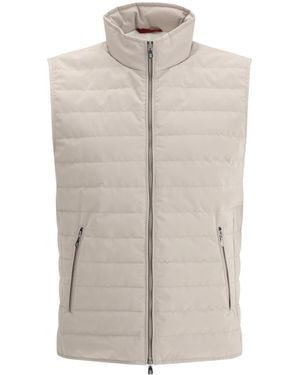 Brunello Cucinelli Sleeveless Quilted Gilet - White