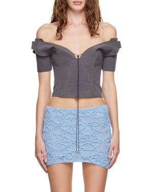 16Arlington Strapless T-Shirt - Blue