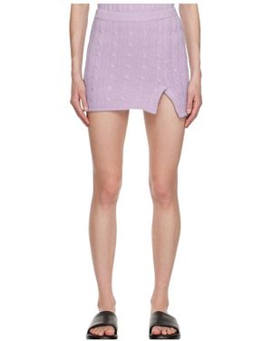 Filippa K Braided Miniskirt - Purple