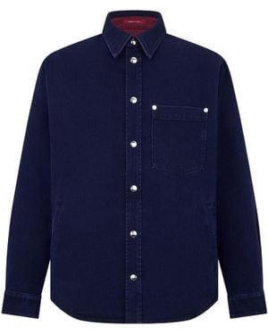 Gucci Long Sleeve Reversible Denim Shirt - Blue