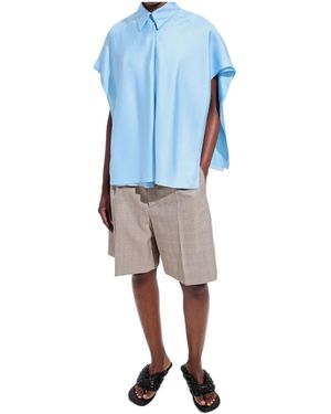 Bottega Veneta Silk Twill Shirt - Blue