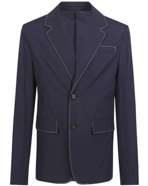 Prada Long-Sleeved Suit Jacket - Blue