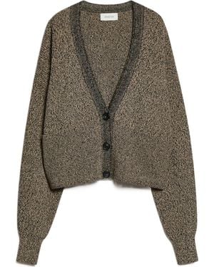 Sportmax Buttoned V-Neck Cardigan - Green