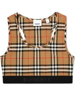 Burberry Vintage Check Sports Bra - Multicolor