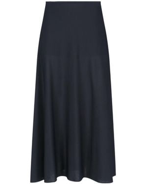Jil Sander Flared Midi Skirt - Blue