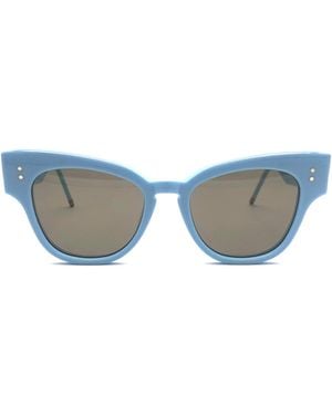 Thom Browne Eyewear Cat-Eye Frame Sunglasses - Blue