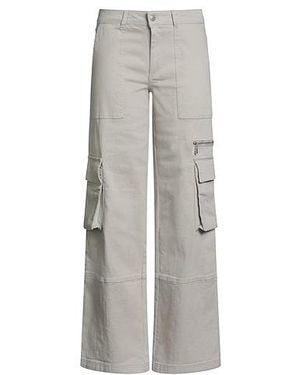 MAX&Co. Slim-Fit Solid-Color Cargo Pants - Gray