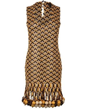 Bottega Veneta Mini Dress - Natural