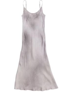 Acne Studios Faded-Effect Midi Dress - Gray