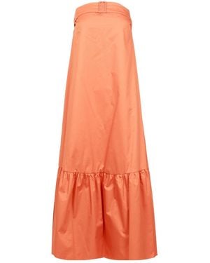 Kaos Tube Top Dress - Orange