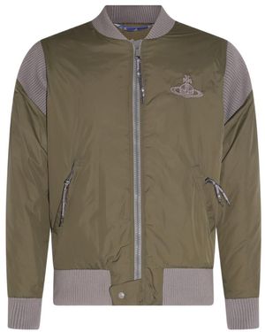 Vivienne Westwood Panelled Bomber Jacket - Green