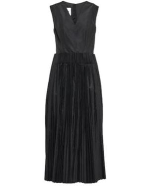 Jil Sander Pleated Midi Dress - Black