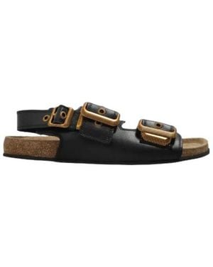 AllSaints Leather Sandals - Black