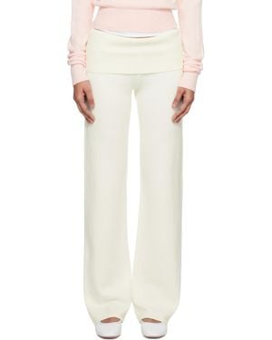 Skims Knitted Trousers - Natural