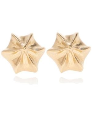 Maison Margiela Butterfly Fastened Stud Earrings - Metallic