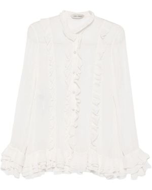 Alberta Ferretti Ruffled Shirt - White
