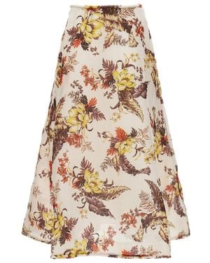 Zimmermann Midi Skirts - White