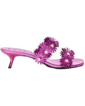 Loewe Petal Flower Sandal - Purple
