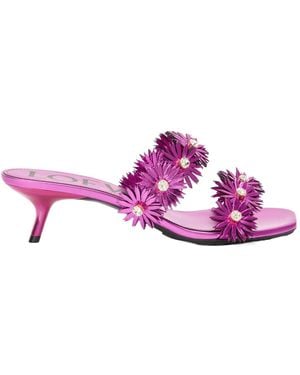 Loewe Petal Flower Sandal - Purple