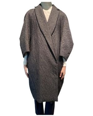 Max Mara Long-Sleeved Coat - Gray