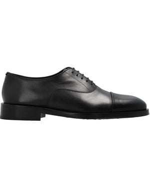 Paul Smith Round-Toe Leather Shoes - Black