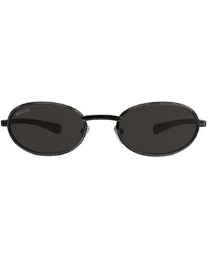 Gucci Eyewear Oval Frame Sunglasses - White