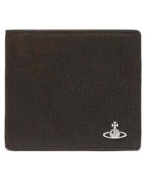 Vivienne Westwood Orb Plaque Bi-Fold Wallet - Black