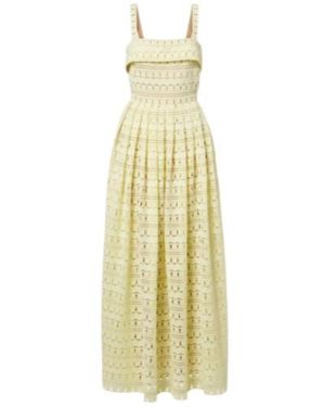 Elie Saab Fringed Dress - Metallic