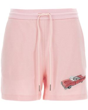 Thom Browne Car Patch Drawstring Shorts - Pink