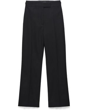 Prada Compact Gabardine Pants - Black