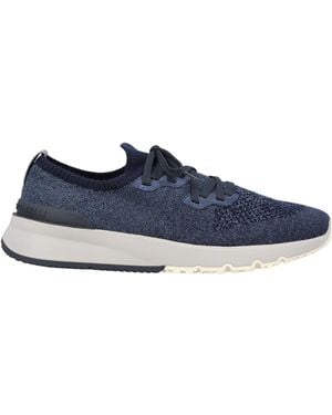 Brunello Cucinelli Low-Top Knitted Trainers - Blue