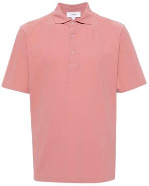 Lardini Short-Sleeve Cotton Polo Shirt - Pink